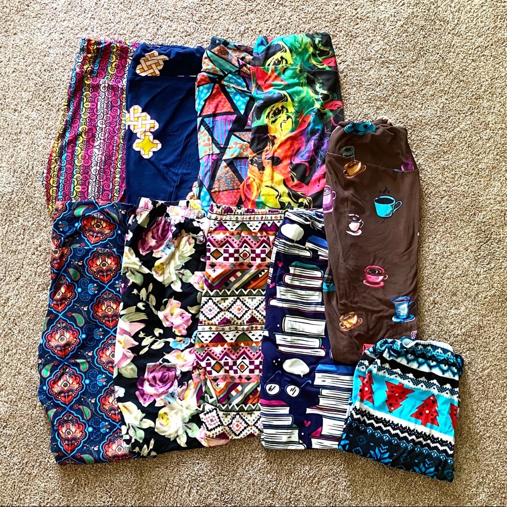 10 Pairs LulaRoe, Fabulegs, Charlie’s Pro Leggings